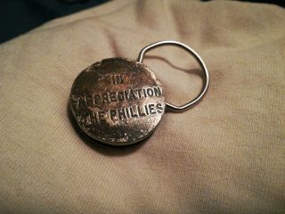 Rare Vintage Philadelphia Phillies Veterans Stadium Metal Key Ring Keychain