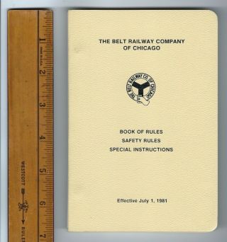 Belt Railway Co Of Chicago Brc Rules,  Safety,  Spec Instructions
