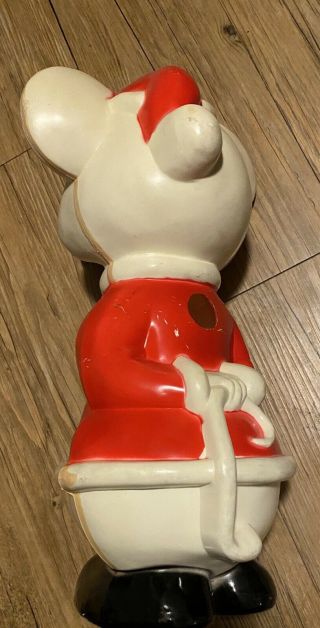 Vintage Union Products,  Inc.  Light - Up Blow Mold Christmas Mouse 15 "
