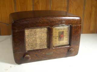 Vintage 1942 Philco Model 42 - Pt - 96 Wood Case Am Radio