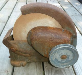 Vintage Wet 10 " Grinding Wheel Sharpening Stone Sears Craftsman E - 1401 109.  1 Ok