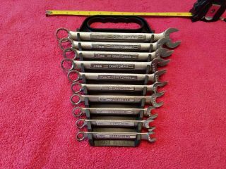 Craftsman Metric Combination Wrench Set 10 Piece V/\ Series Vtg Usa