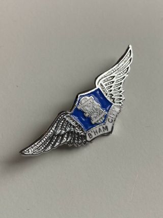 Vintage Birmingham City Wings / Flying Aew Enamel Badge