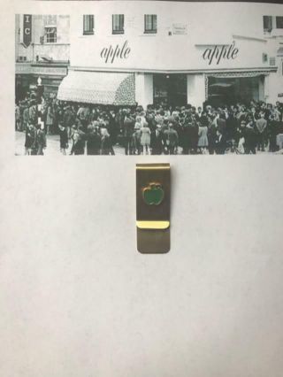 Vintage The Beatles Apple Money Clip Given Out At Apple Store Grand Opening 1967
