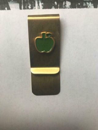 Vintage the Beatles Apple Money Clip given out at Apple Store Grand Opening 1967 2