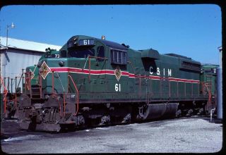 Rail Slide - Cim Chicago & Illinois Midland 61 Springfield Il 9 - 4 - 1978