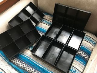 5 Vintage Cassette Tape Holders; 2 Are Wall Mount Case Logic Cases