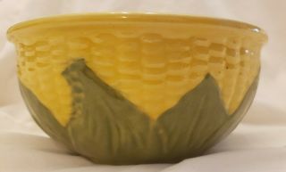 Vintage Shawnee Pottery Yellow Corn King Bowl 6 Usa