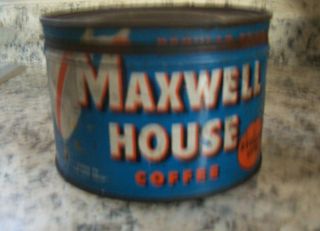 Vintage Maxwell House Regular Grind 1 Lb Coffee Can