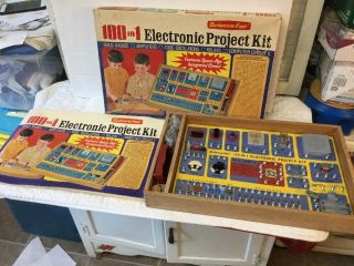 Vintage Science Fair 100 In 1 Electronic Project Kit 29 - 220 Tandy Radio Shack