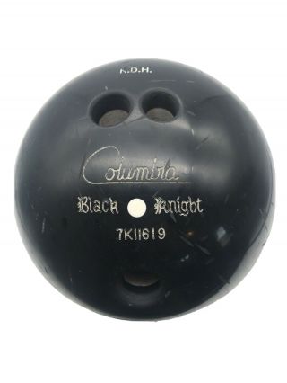 Vintage And Retired Columbia Black Knight Bowling Ball 15 Pounds