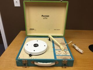 Vtg.  Montclair Solid - State High Fid.  Portable Record Player Model Ed 223 (mar41)