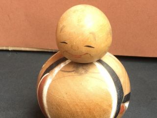 Authentic Antique Vintage Kokeshi Doll From Japan Buddha Nodder Bobble Head