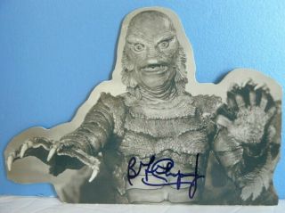 Vintage CREATURE FROM The BLACK LAGOON GREETING CARD Signed By BEN CHAPMAN 2
