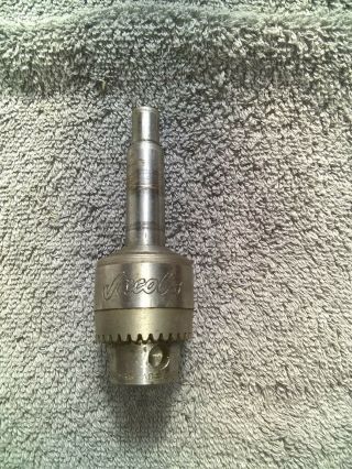 Vintage Jacobs 0 - 1/4 " Lathe Knurled Grip Drill Chuck Made In Usa