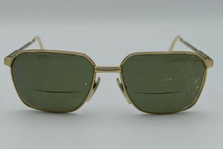 Vintage Klixx Rx Eyeglasses Frames Gold Tone Italy