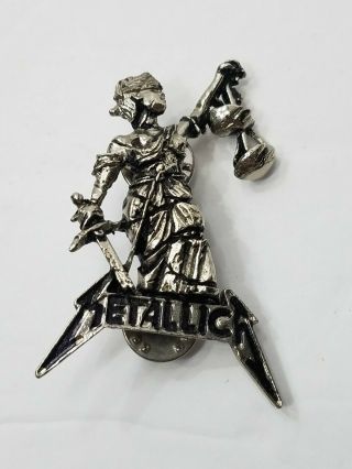 Vintage Metallica Justice For All 1988 Concert Pin