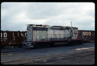 Rail Slide - Wc Wisconsin Central 713 N Fond Du Lac Wi 4 - 4 - 1989