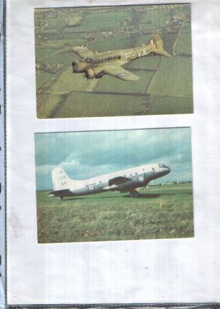 Two Skyfame Museum Aircraft Postcards - Handley Page Hastings & Avro Anson