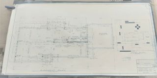 Vtg 1963 House Plans Blueprints Richard Pollman Plan 485 Blue On White