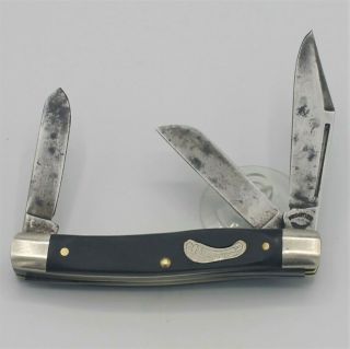 Vintage Imperial Frontier 4134 Folding 3 Blade Pocket Knife Black