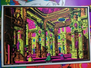 The Theater 1970 Vintage Blacklight Nos Poster By Dick Dagres Dist.  -