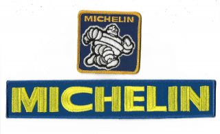 2 Michelin Tires Cloth Patch Logo