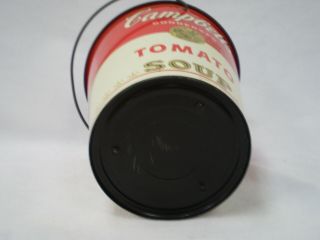 Vintage Cheinco Campbell ' s Tomato Soup Tin Bucket Pail with Handle Beach Sand 3