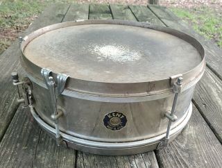 Vintage Kent 6 Lug Snare Drum Chrome