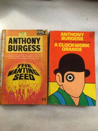 Anthony Burgess Clock Work Orange The Wanting Seed Books Collectabke Vintage