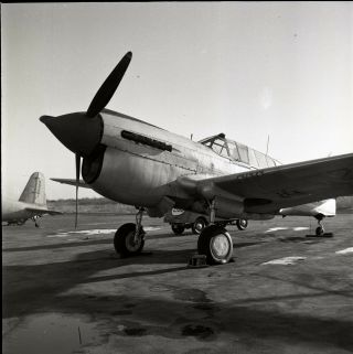 A175 2.  25 " Negative B&w Vintage Military Aircraft Ww2 Era