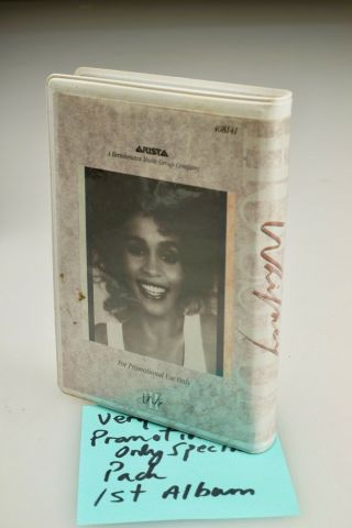 Vintage 1985 PROMO Whitney Houston First Album Cassette Tape Arista 408141 2
