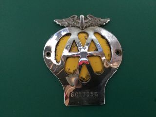 Vintage Aa (automobile Association) Badge