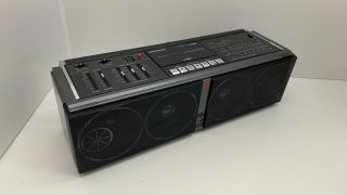 Vtg Magnavox D 8347 Cubooster Boombox Am Fm Stereo Cassette Missing Volume Knob