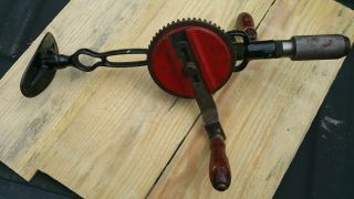 Vintage Millers Falls No.  12 Chest/shoulder 2 Speed Hand Drill W/level