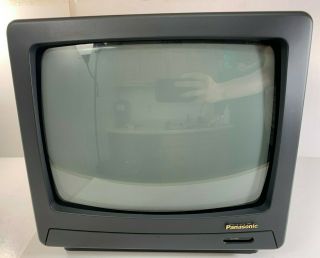 Vintage 1992 13 " Inch Panasonic Ctp - 1351r Crt Tube Tv (100)