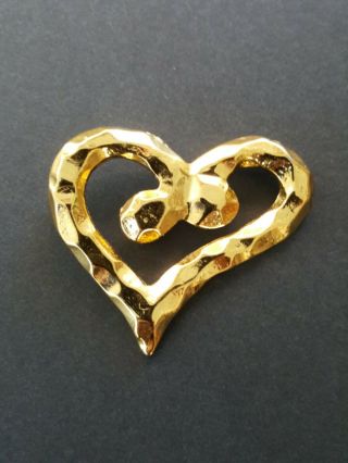Vintage Gold Tone Brooch Pin,  Made In France.