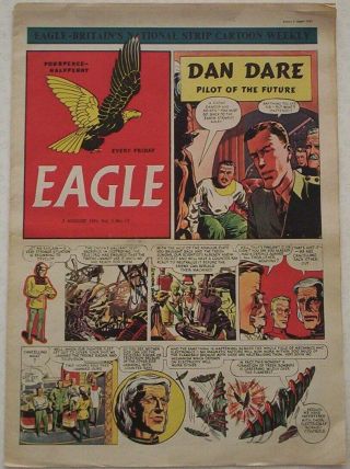1951 Vintage Eagle Comic Vol.  2 17 Dan Dare " First U.  K.  Tintin ". ,  C/away Yachts
