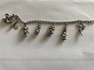 Vintage Kids Disney Charm Bracelet