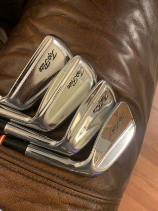 Spalding Top Flite Forged Iron Set - Vintage - Grips Removed. 2