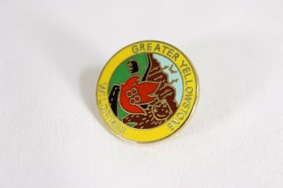 Vintage Greater Yellowstone Park Wildfires 1988 Enameled Hate Lapel Pin 3