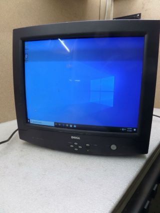17 " Dell E772p Crt Color Pc Computer Monitor Vintage.  Small Scratch}