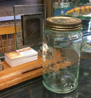 Vintage Agee Jar With Metal Lid