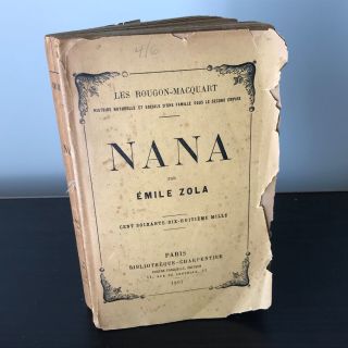 Nana - By Emile Zola French Language Vintage Book Published 1897 209