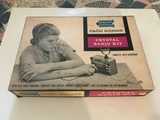 Vintage 1950s 1960s Remco Crystal Radio Kit And Instructions