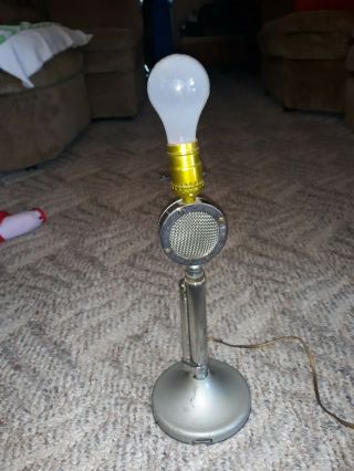 Vintage Astatic Microphone Lamp