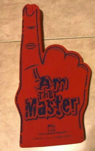 Vintage Psycho Sid Vicious " I Am The Master " 23 " Foam Finger Wwf Wwe