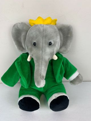 Vintage Gund 1988 Babar The Elephant Plush Stuffed Toy Doll Euc 13 Inches