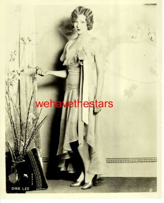 Vintage Dixie Lee Gorgeous 20s Tragic Star Publicity Portrait By Kahle