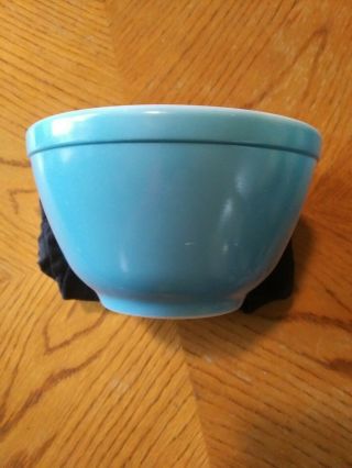 Vintage Pyrex T.  M.  Reg 401 Nesting Blue Bowl Thicker Primary Shine
